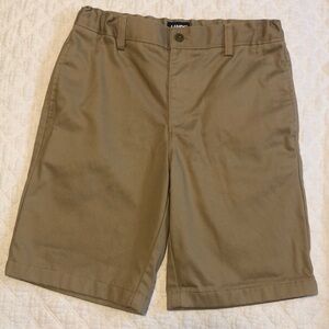 Two pairs NWOT Lands End boys uniform shorts size 16